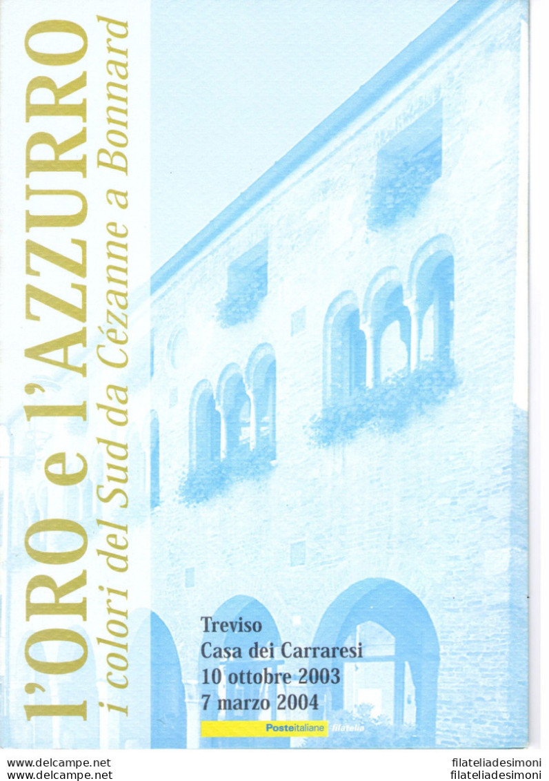 2003 Italia - Repubblica , Folder - L'Oro E L' Azzurro - Folder N° 68 MNH** - Folder