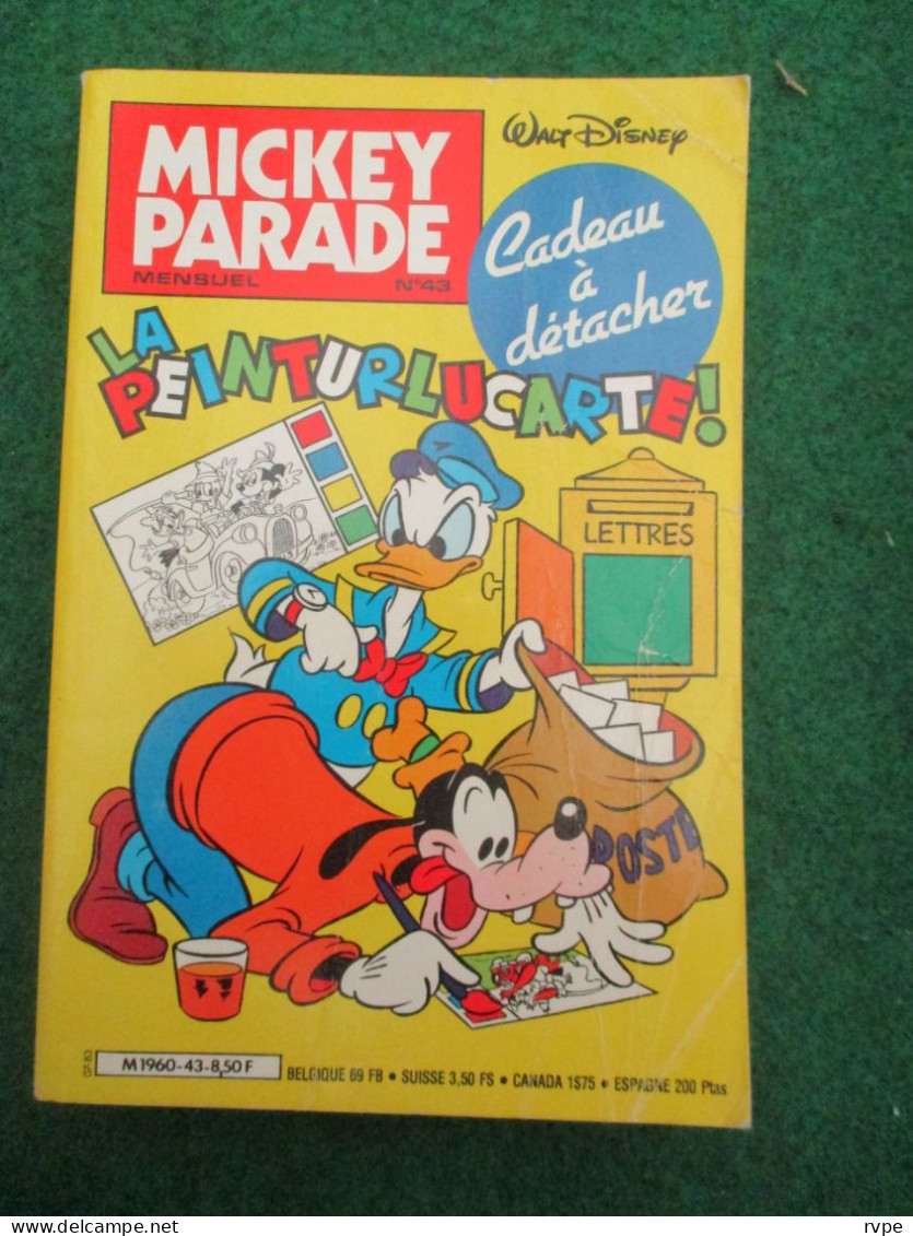 Mickey Parade N° 43 De 1983 Avec Son Cadeau à Détacher - Mickey Parade