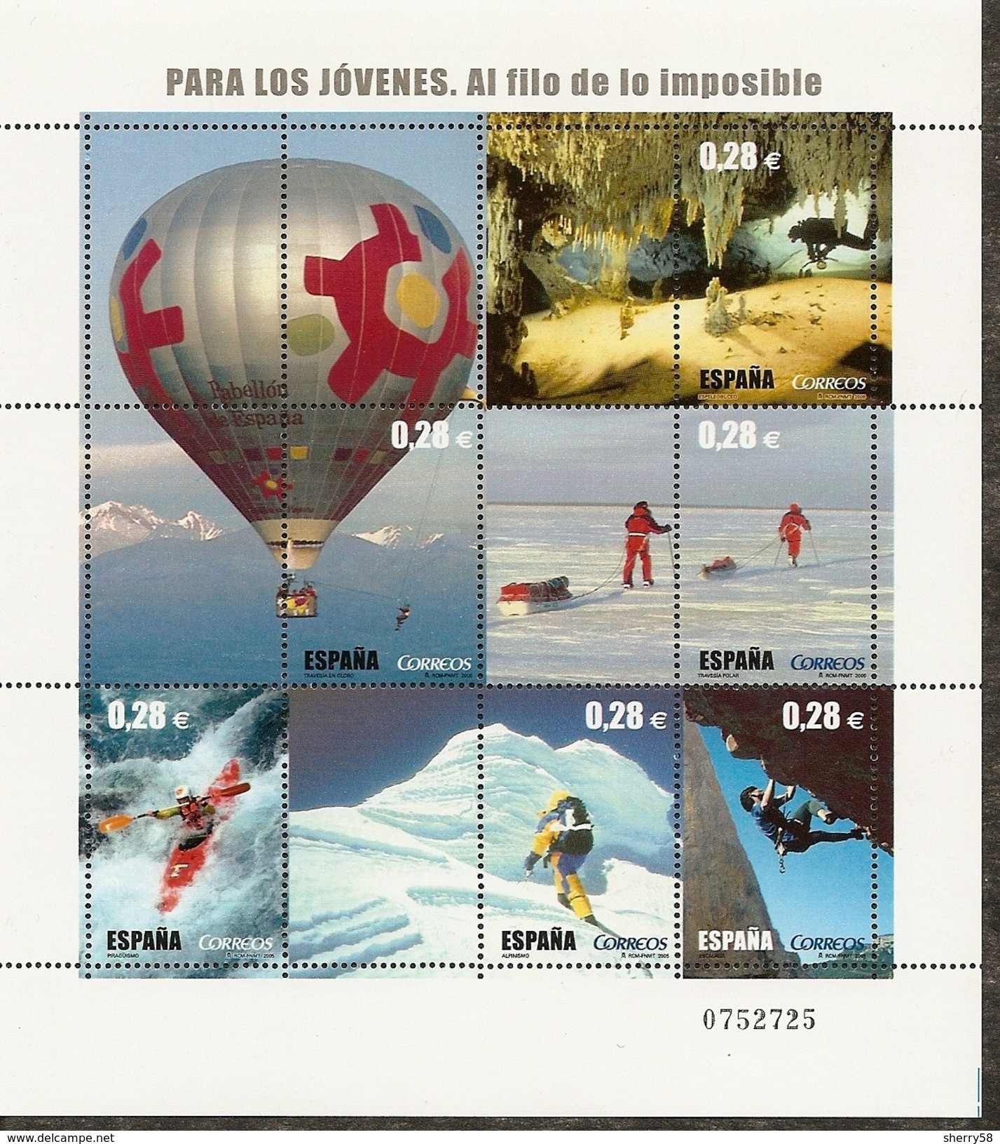 2005-ED. 4193 HB-AL FILO DE LO IMPOSIBLE.DEPORTES-NUEVO- - Blocks & Sheetlets & Panes