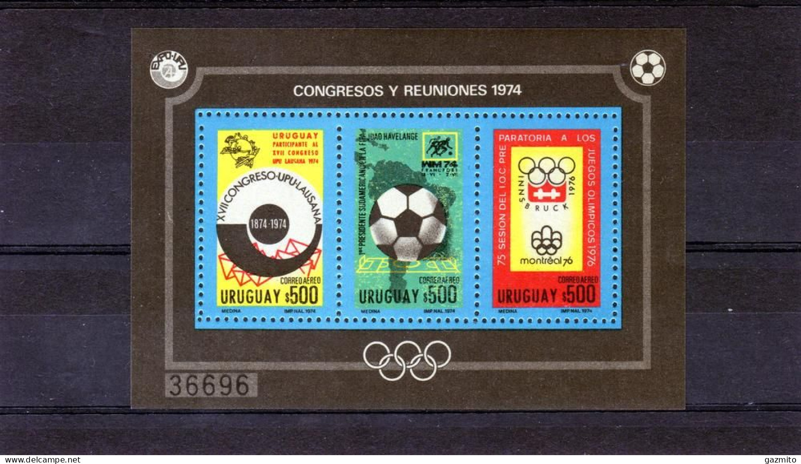 Uruguay 1974, Olympic Games In Innsbruk, FIFA World Cup In Germany, UPU, Block - Winter 1964: Innsbruck