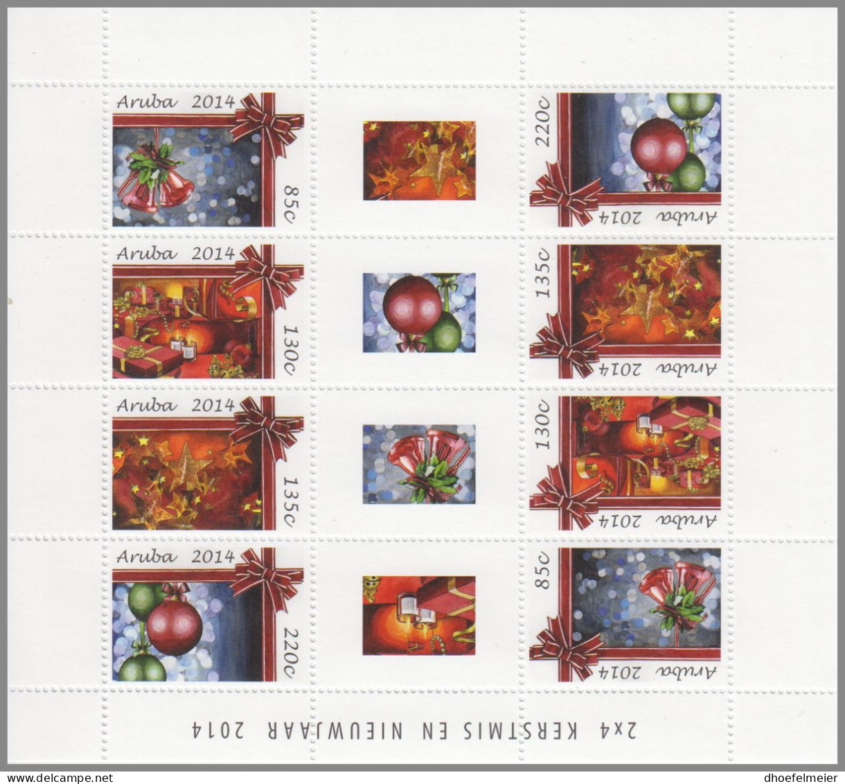 ARUBA 2014 MNH Christmas New Year Weihnachten Neujahr Kerstmis Nieuwjaar M/S – OFFICIAL ISSUE – DHQ49610 - Kerstmis