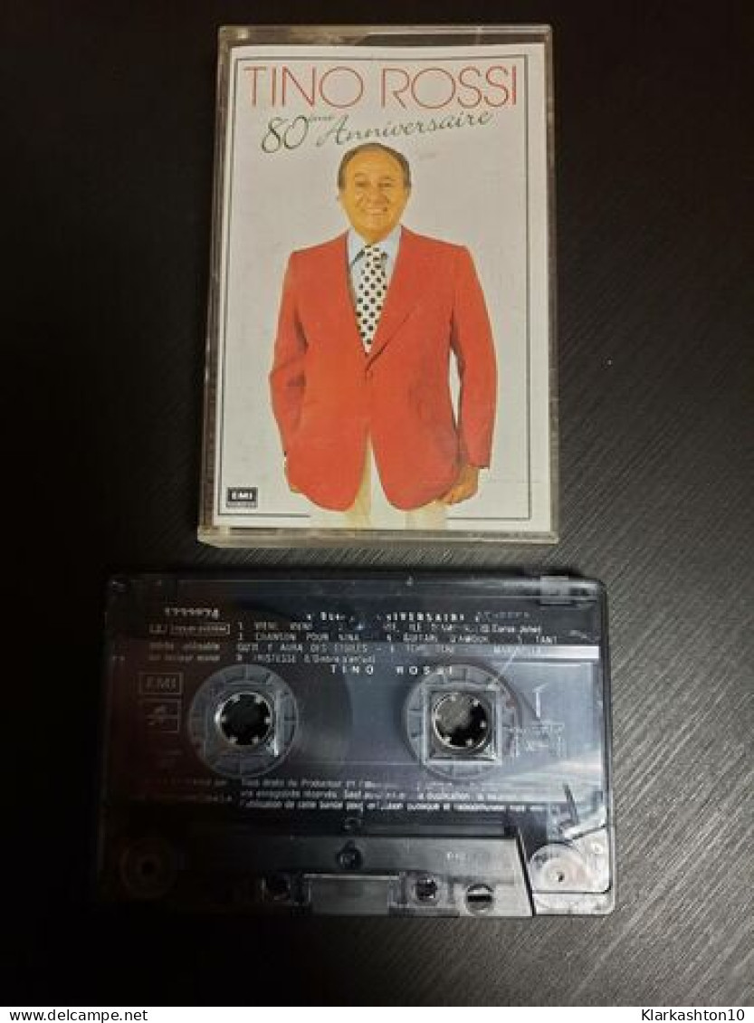 K7 Audio : Tino Rossi - 80eme Anniversaire - Cassette