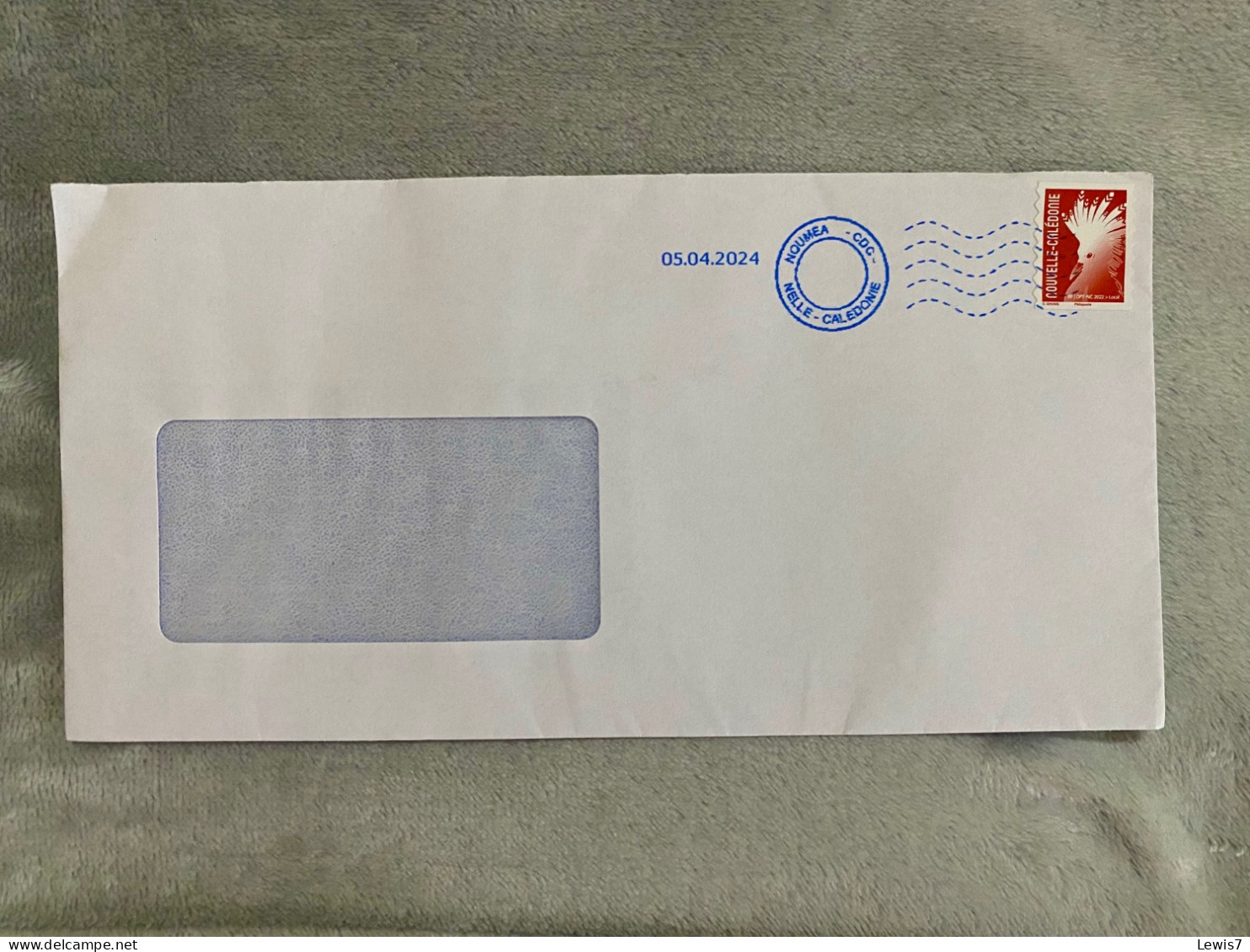 Enveloppe Circulée + Timbre Oblitéré Cagou Rouge - N-C - Briefe U. Dokumente