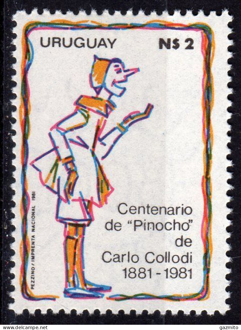 Uruguay 1981, Tales, Pinocchio, 1val - Märchen, Sagen & Legenden