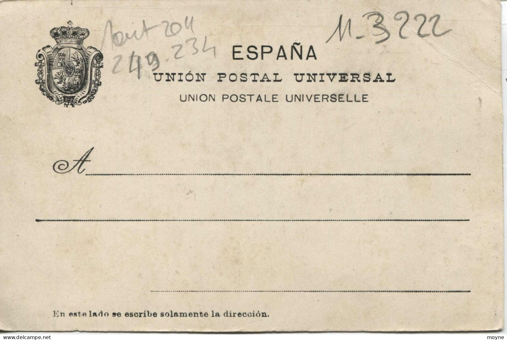 3222 - Espagne -  ZARZGOZA - BATURRO ----- TIPO  ARAGONES -  Dos Non Séparé  Tout Début Du Siécle - Vers 1900 - Zaragoza