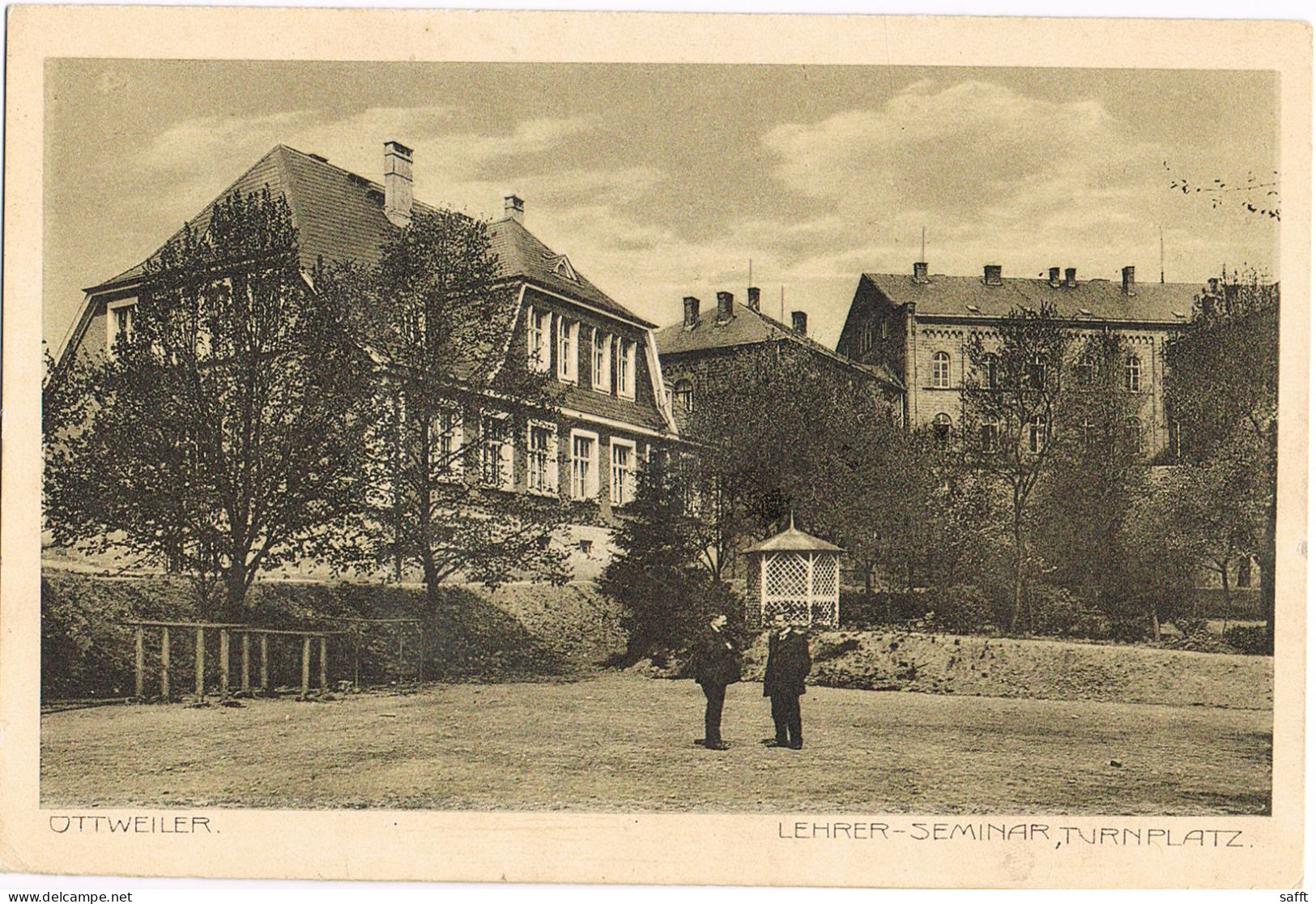 AK Ottweiler, Lehrer-Seminar, Turnplatz 1919 - Kreis Neunkirchen