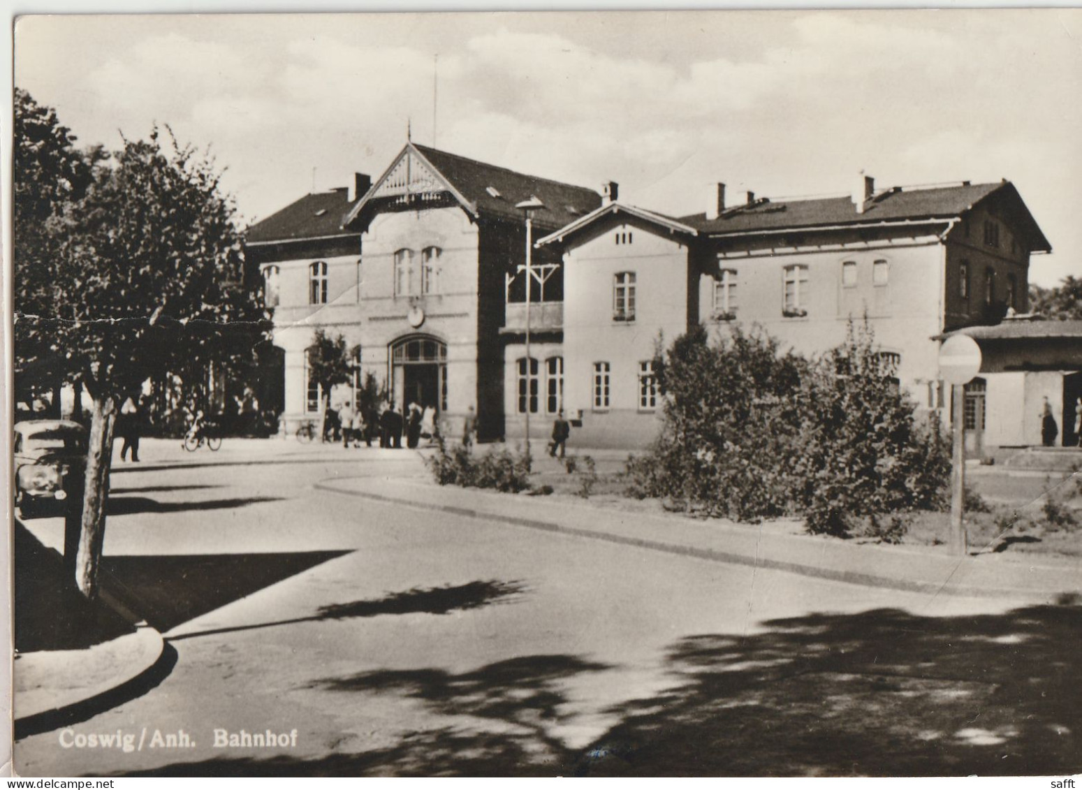 AK Coswig, Bahnhof 1957 - Coswig