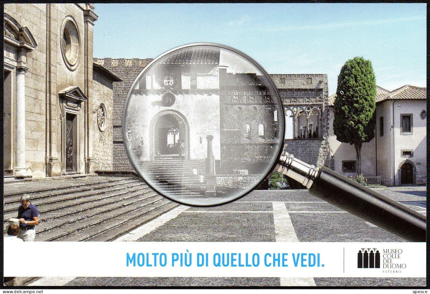 ITALIA - VITERBO - MOLTO PIU' DI QUELLO CHE VEDI - PALAZZO PAPALE - LENTE INGRANDIMENTO - PROMOCARD - I - Kirchen U. Kathedralen