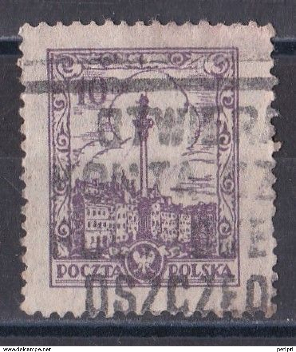 Pologne - République 1919  -  1939   Y & T N °  314  Oblitéré - Usati