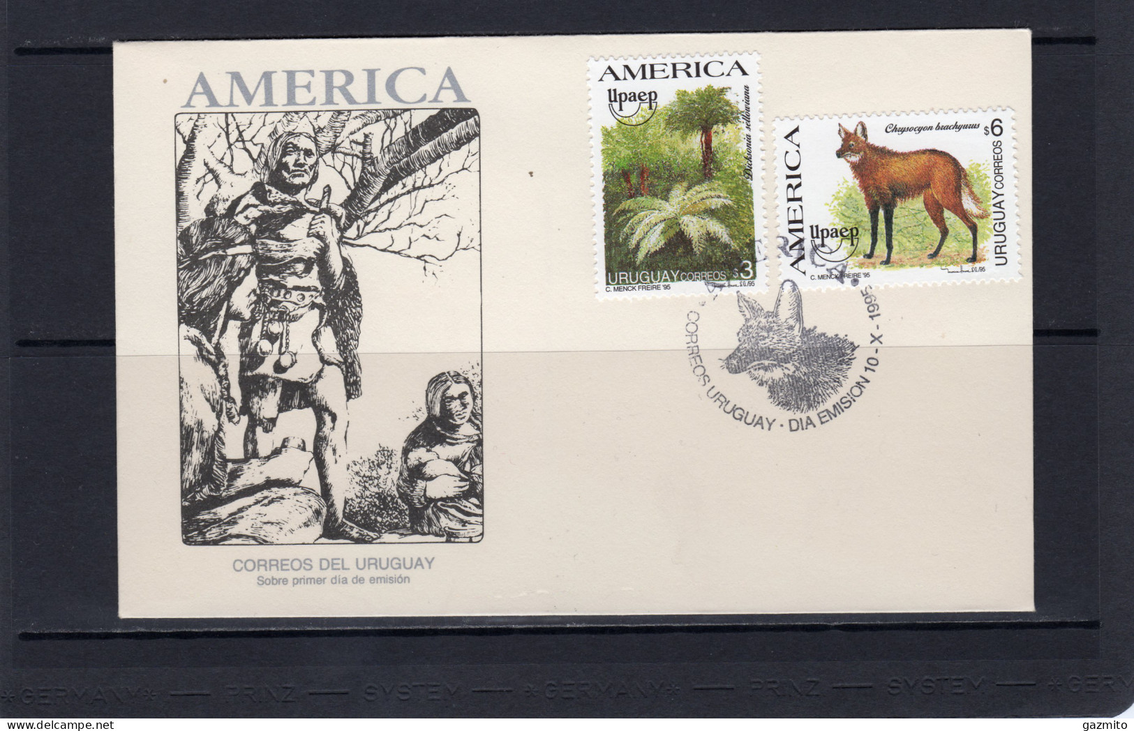 Uruguay 1995, America-Upaep Flora, Fauna, FDC - UPU (Universal Postal Union)