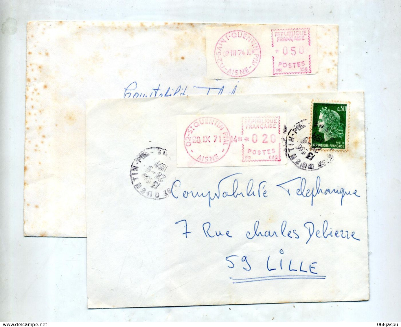 Lettre  Vignette Saint Quentin + Cheffer - Other & Unclassified