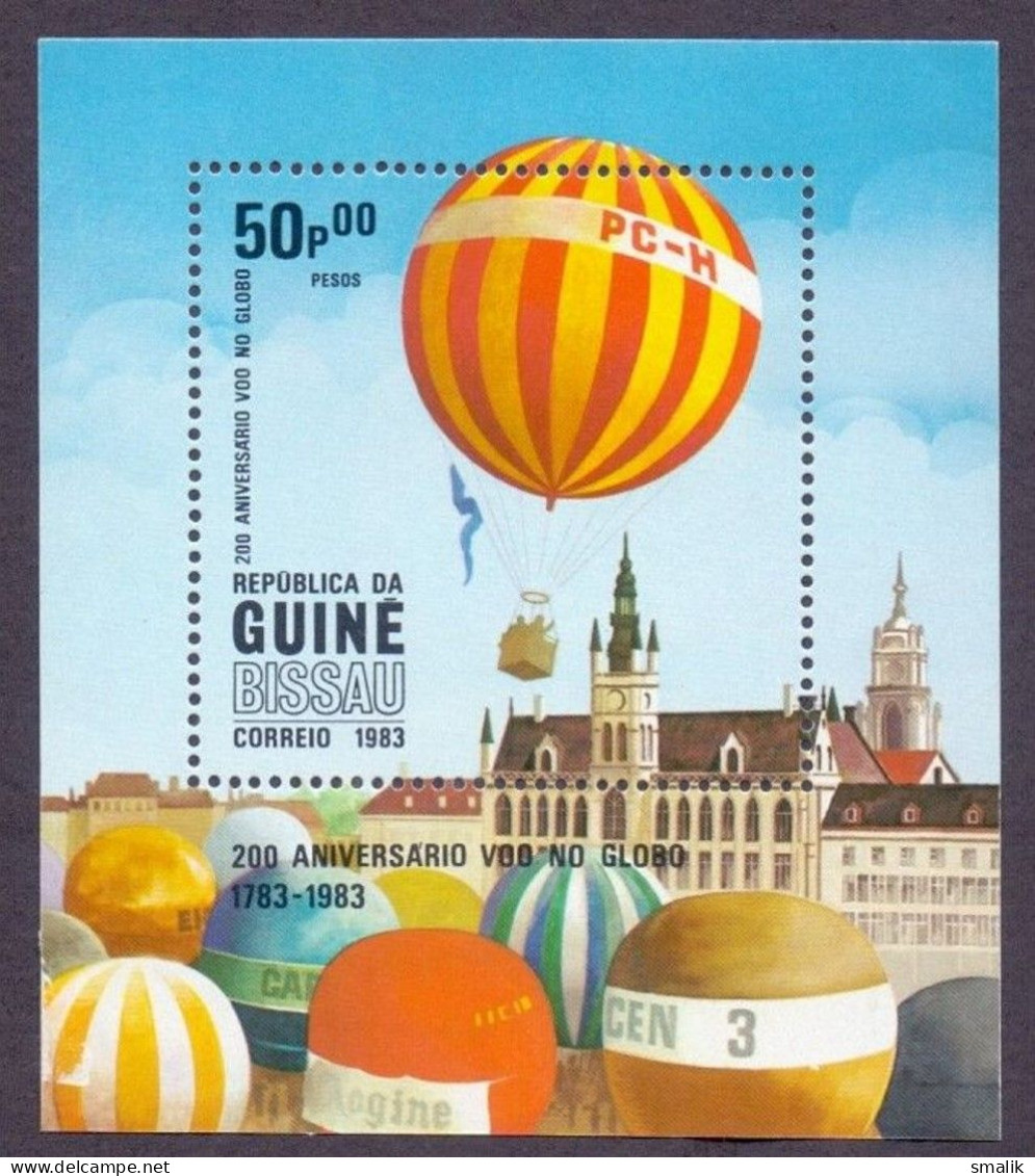 GUINE BISSAU 1983 - 200th Anniversary Of Balloon, Aviation, Miniature Sheet MNH - Guinée-Bissau
