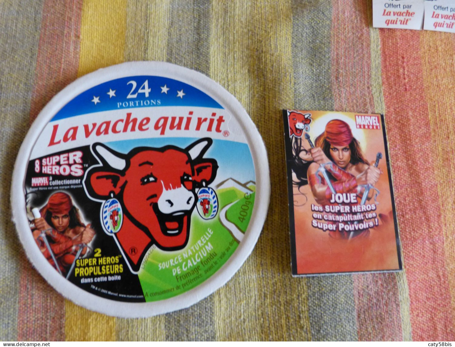 étiquette Fromage La Vache Qui Rit ,super Héros - Quesos