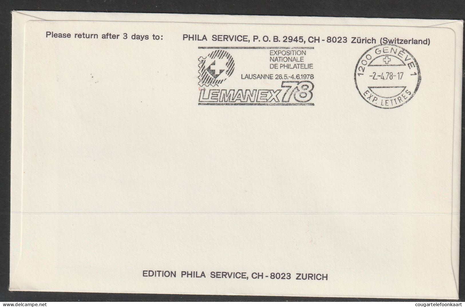 1978, TAP, Erstflug, Oporto - Genf - Storia Postale