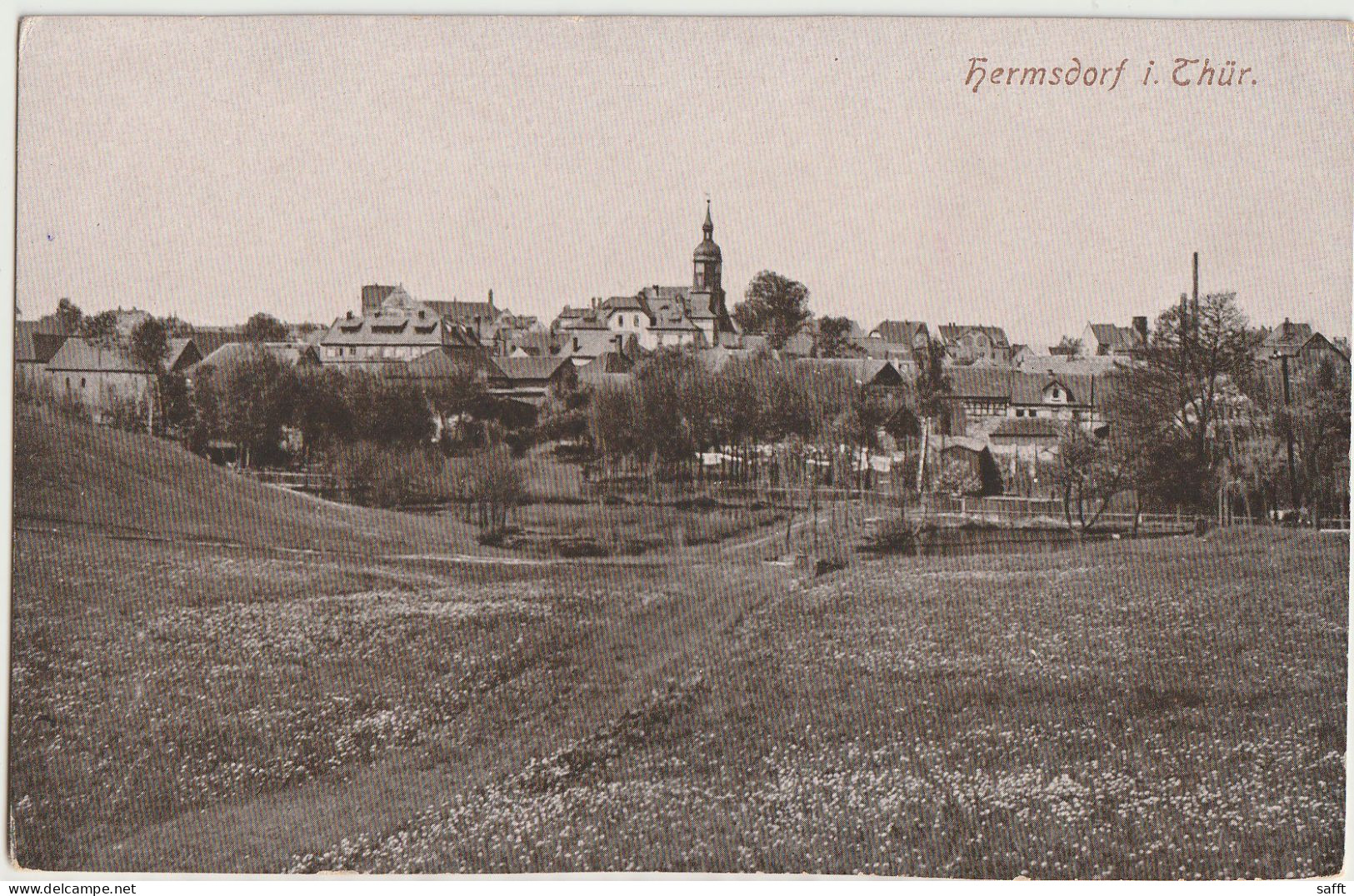 AK Hermsdorf In Thüringen, Totale Um 1910 - Hermsdorf