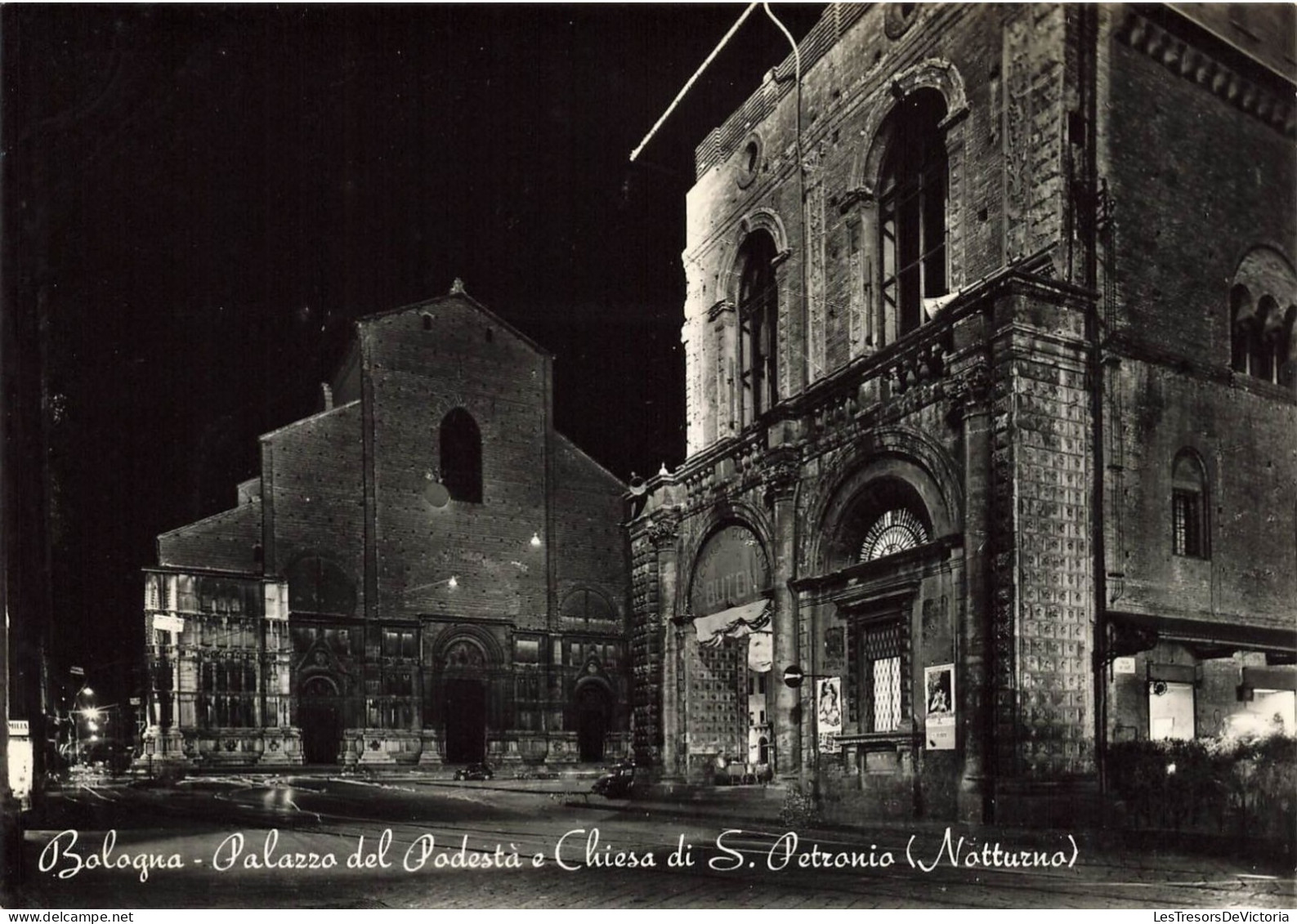 ITALIE - Bologna - Palazzo Del Podesta E Chiesa Di S Petronio (Notturno) - Carte Postale - Bologna