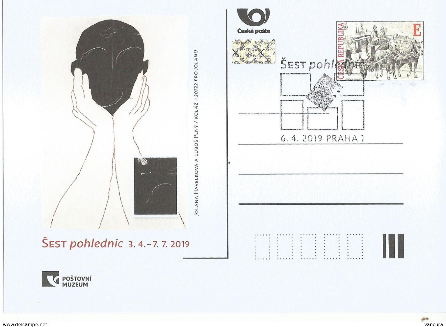 CDV PM 123 Czech Republic Exhibiton "Six Photographs" In The Post Museum 2019 - Fotografia