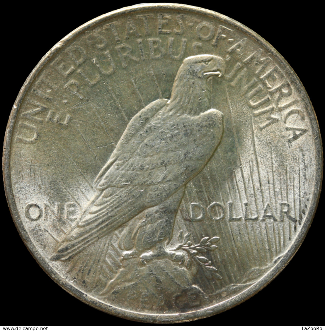 LaZooRo: United States Of America 1 Peace Dollar 1923 UNC Die Ctrack - Silver - 1921-1935: Peace (Paix)