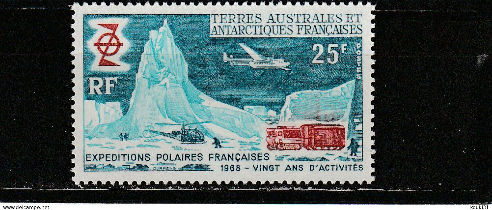 TAAF YT 31 ** : Expéditions Polaires - 1969 - Unused Stamps