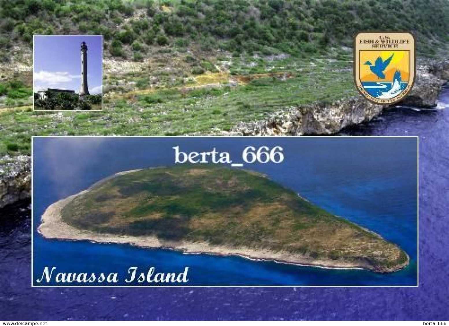 United States Navassa Island Aerial View Caribbean New Postcard - Otros & Sin Clasificación