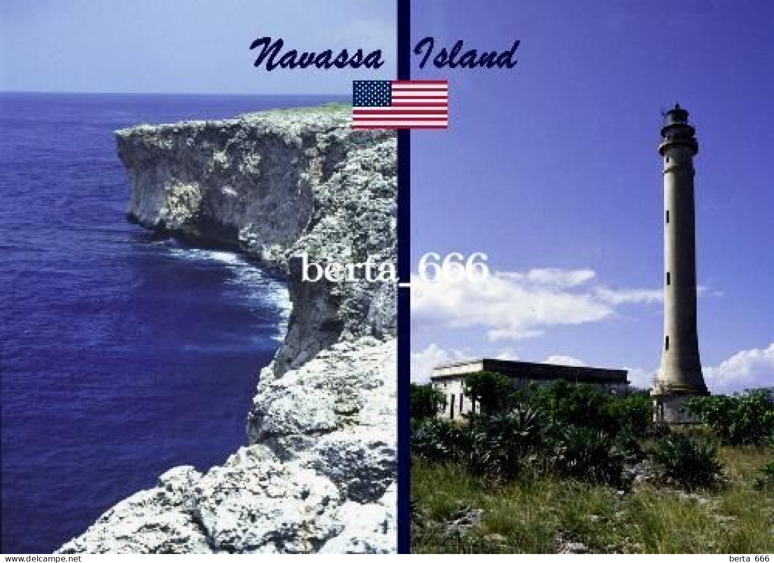 United States Navassa Island Lighthouse Caribbean New Postcard - Altri & Non Classificati