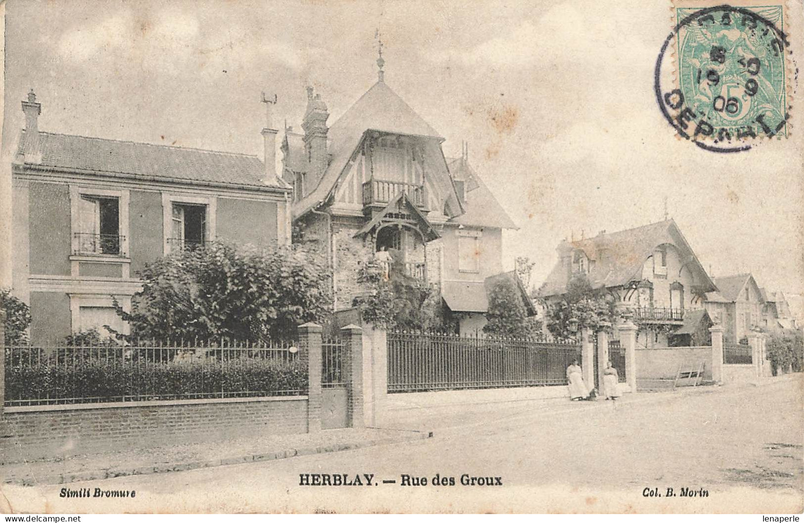 D4958 HERBLAY Rue Des Groux - Herblay