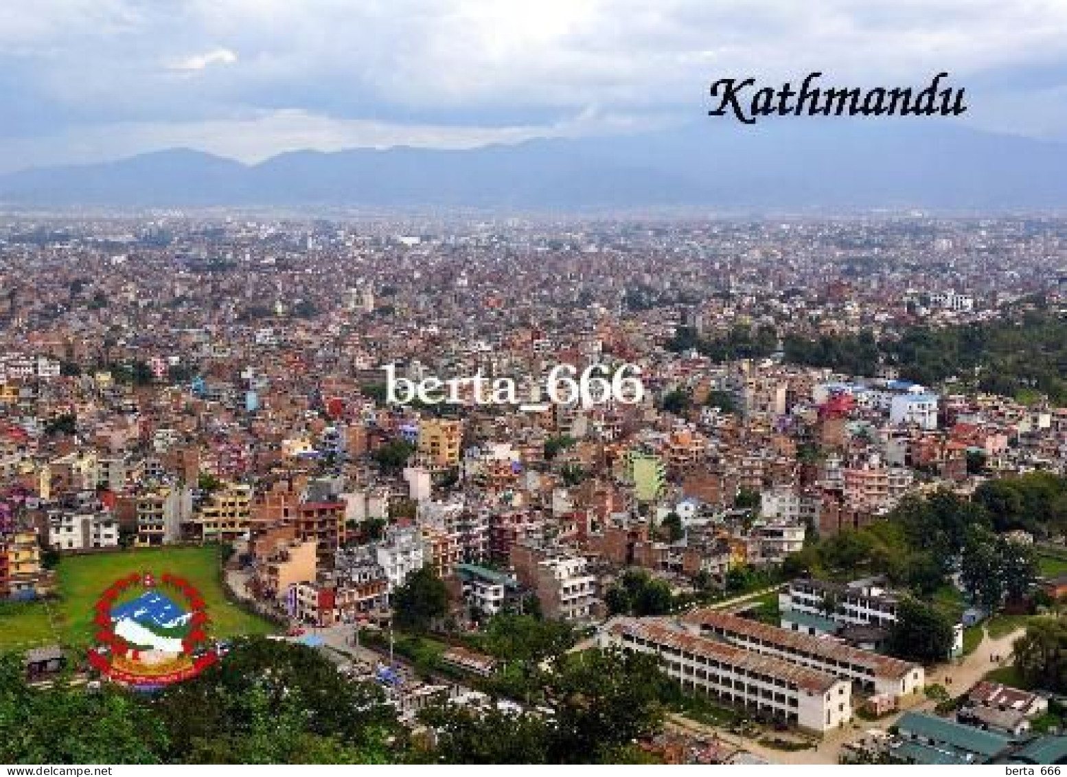 Nepal Kathmandu Aerial View UNESCO New Postcard - Népal