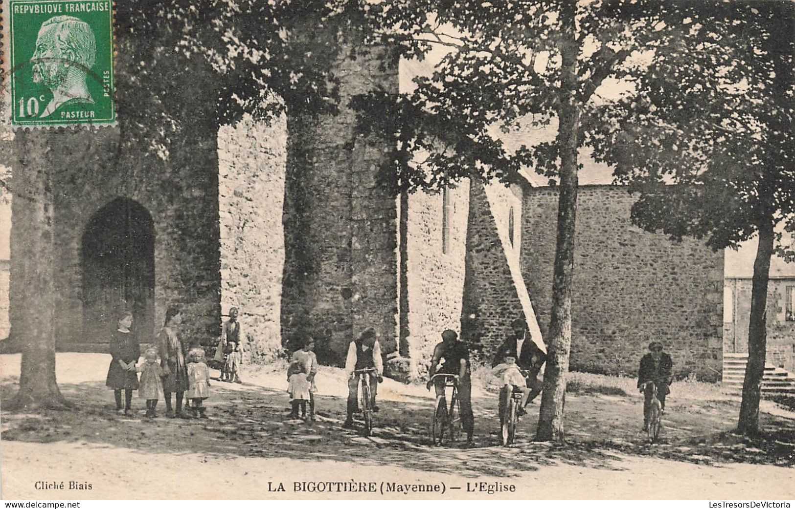 FRANCE - La Bigottière - L'église - Animé - Carte Postale Ancienne - Autres & Non Classés