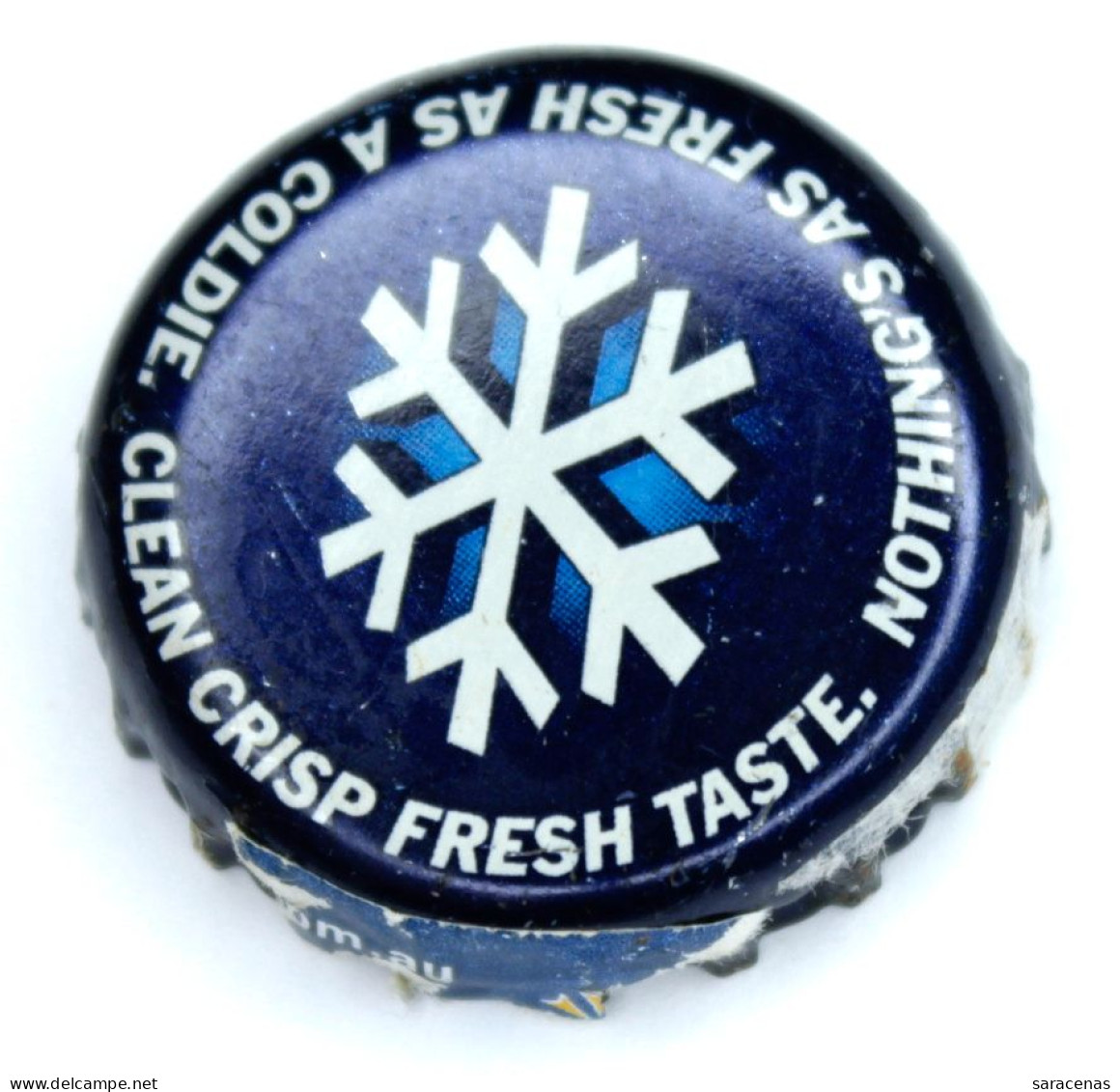 Australia Clean Crisp Snowflake Snow Beer Bottle Cap - Cerveza