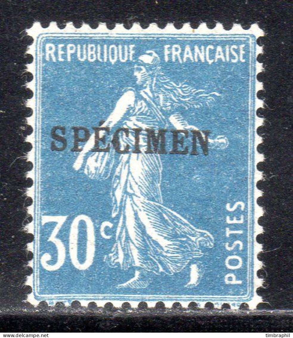 N° 192-CI 1 (Semeuse Variété: Surcharge Décalée) Neuf* SUPERBE: COTE= + 20 € - Lehrkurse