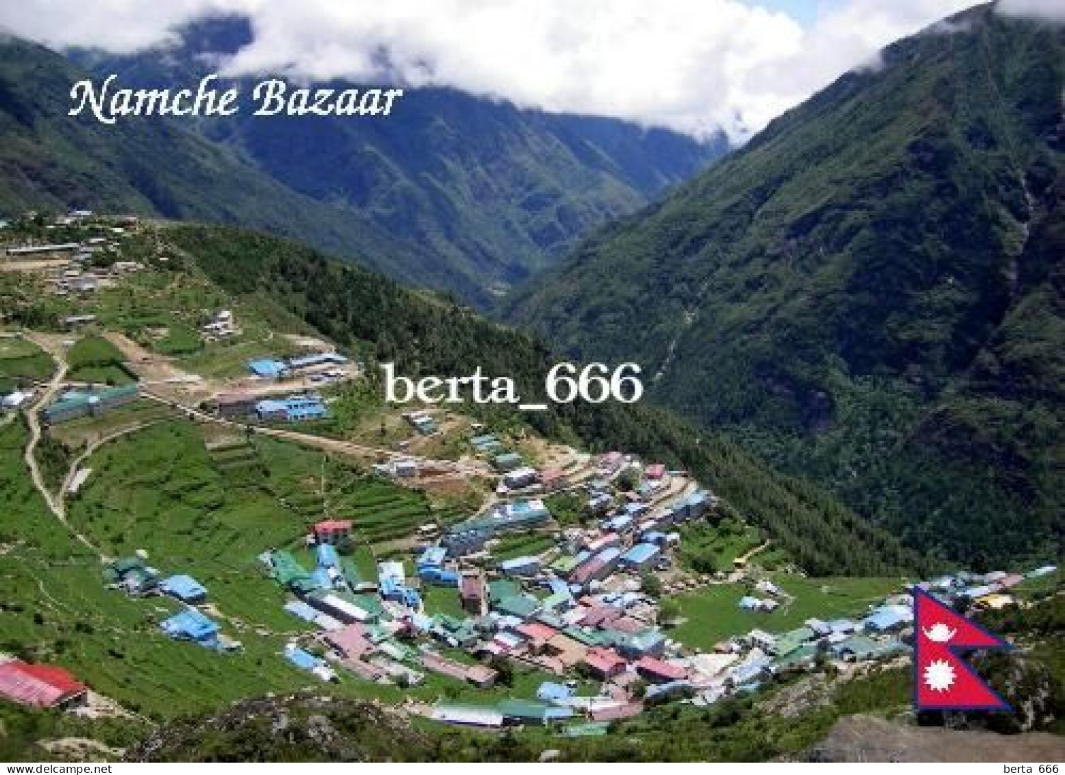 Nepal Namche Bazaar Aerial View New Postcard - Nepal