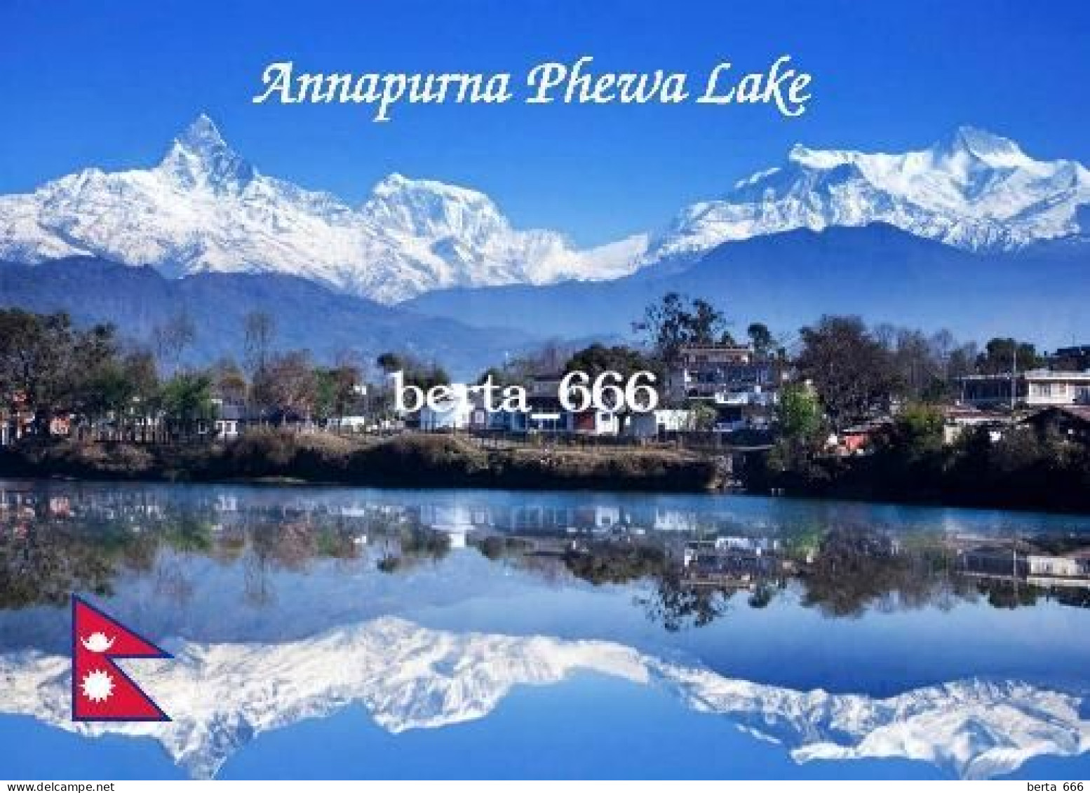 Nepal Himalayas Annapurna Phewa Lake New Postcard - Nepal