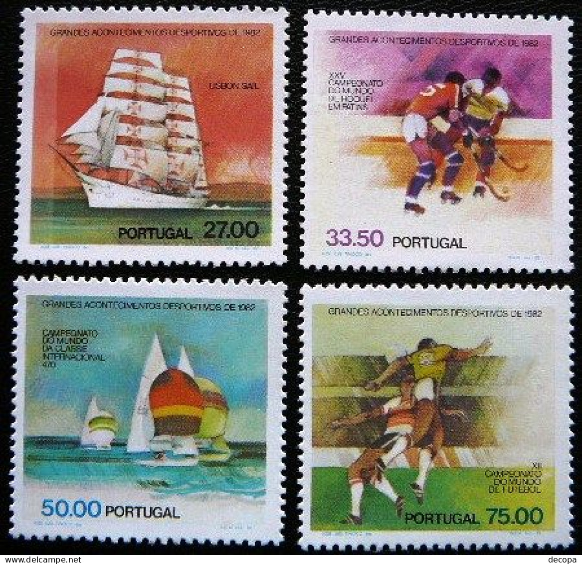 (dcos-386)   Portugal      Mi 1558-61   Yv   1537-400    1982   MNH - Unused Stamps