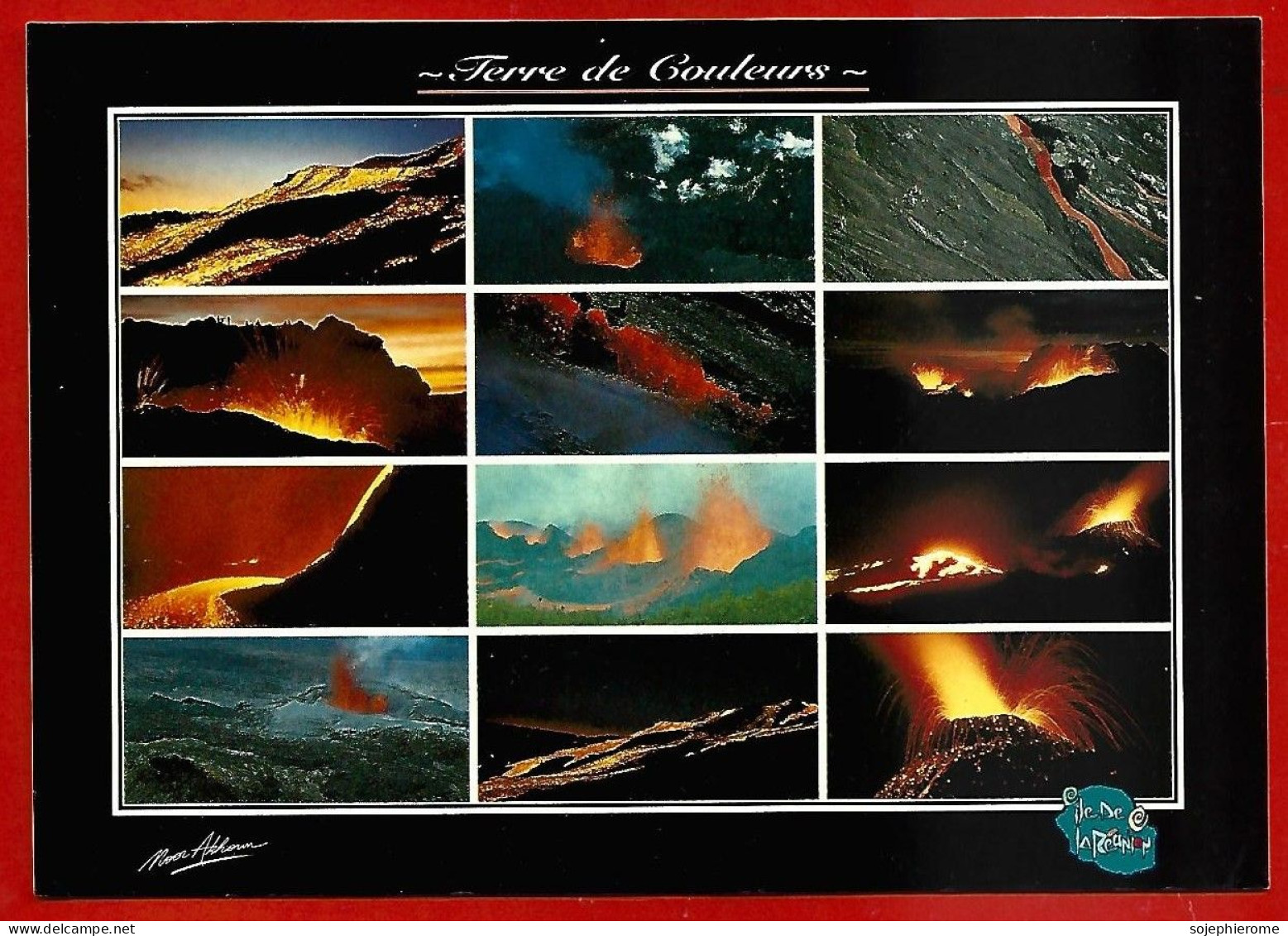 île De La Réunion Volcan éruption Volcanique Magma 2scans 20-11-1995 - Autres & Non Classés