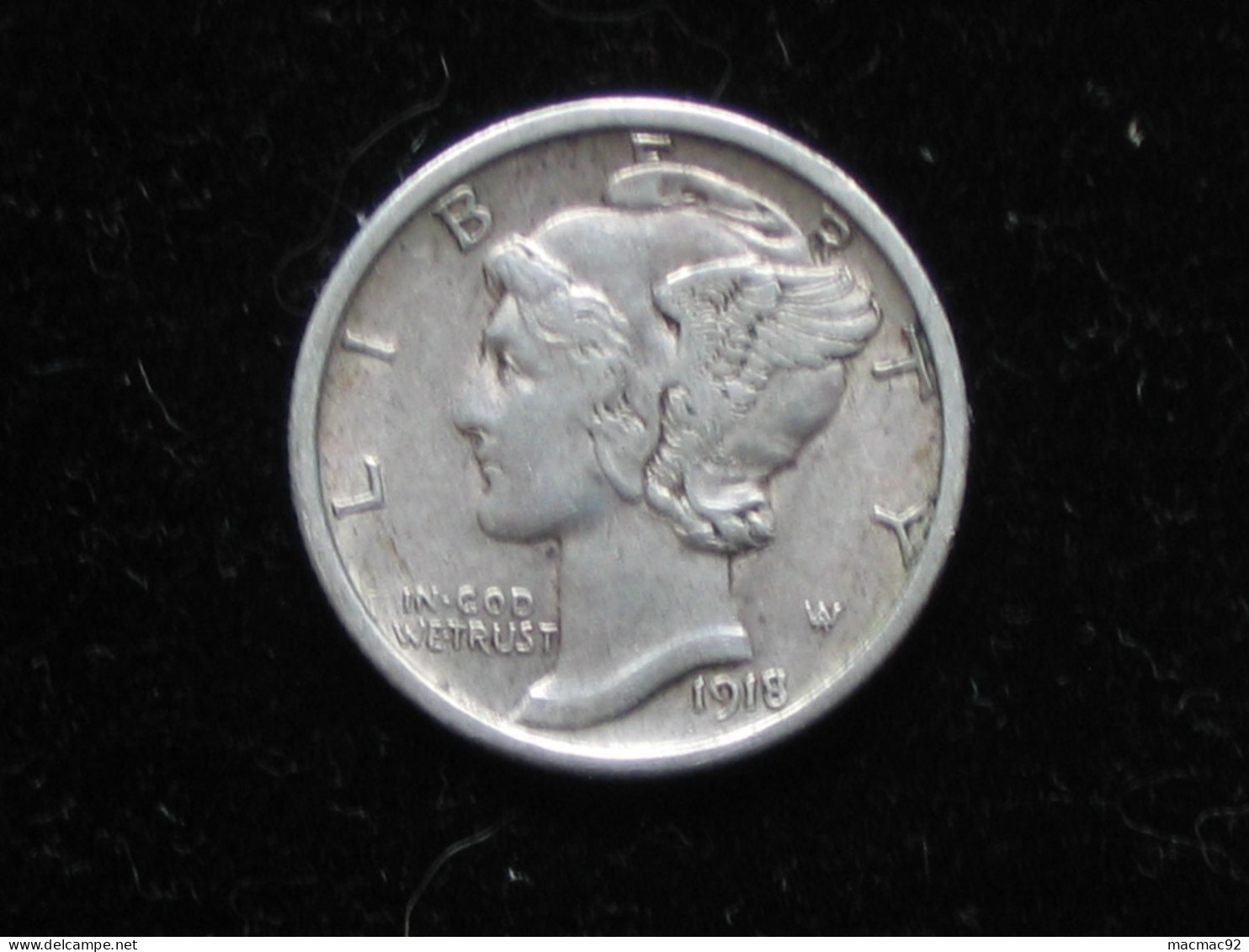 10 Cents 1918 - One Dime Mercury - United States Of America - USA  **** EN ACHAT IMMEDIAT **** - 1916-1945: Mercury (kwik)