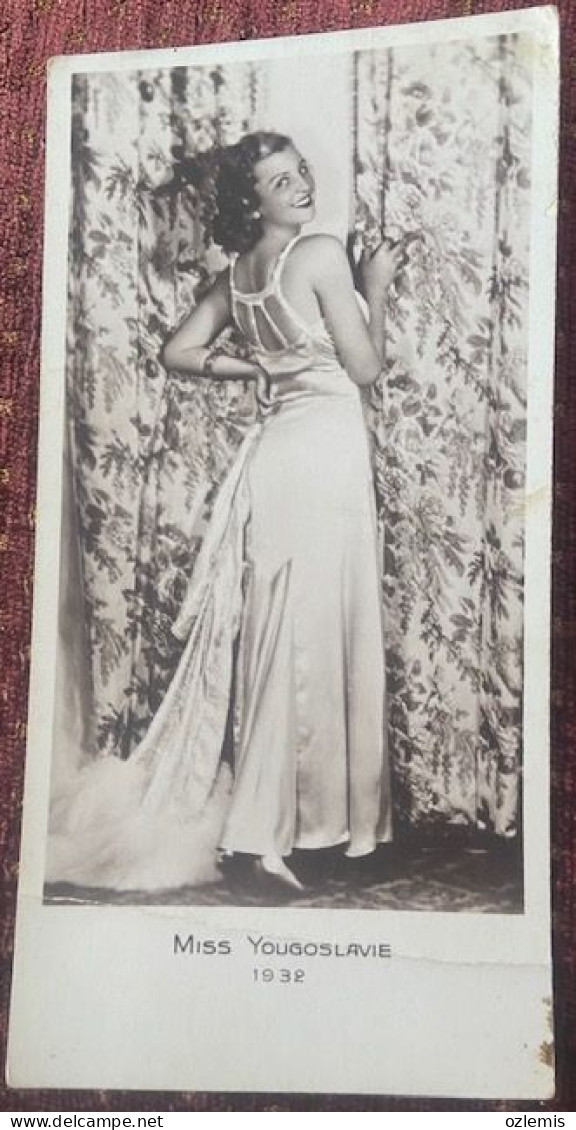 MISS YUGOSLAVIE ,1932   ,POSTCARD - Femmes Célèbres