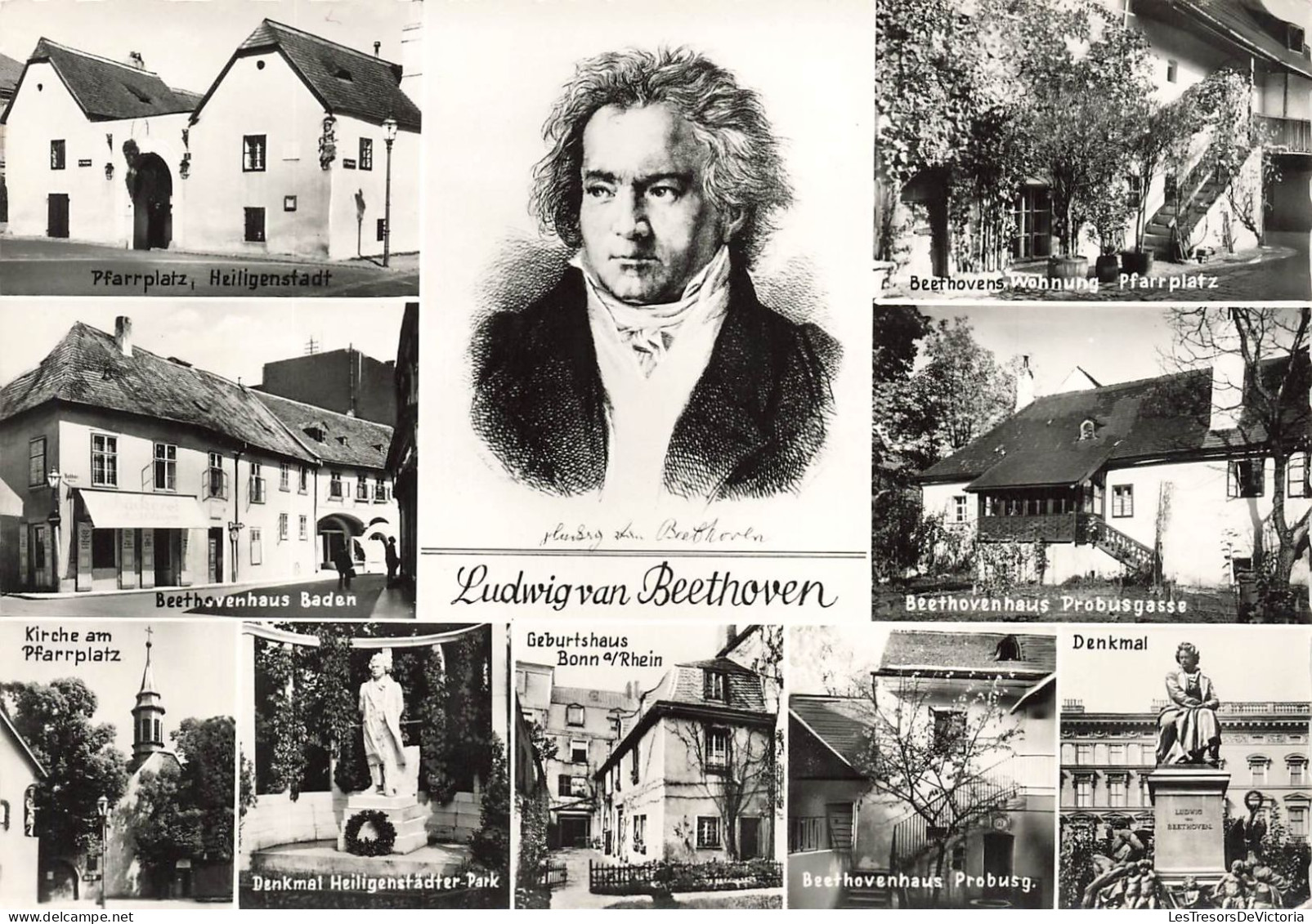 SPECTACLE - Musicien - Compositeur - Ludwig Van Beethoven - Multivues - Carte Postale - Música Y Músicos