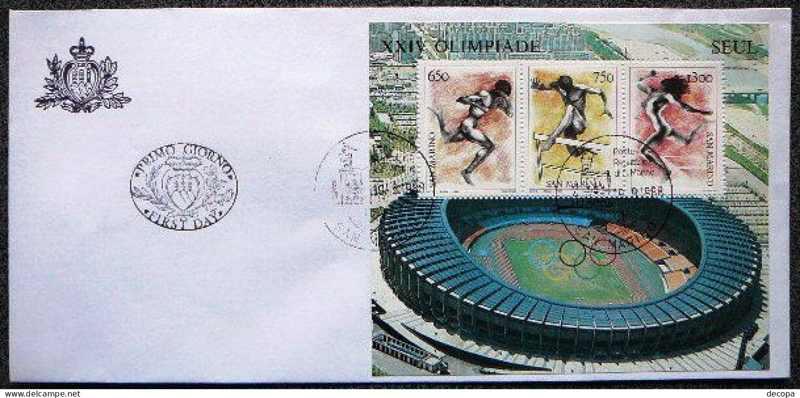 (dcos-453)  San Marino   1994    Mi BF 11   FDC - Summer 1988: Seoul