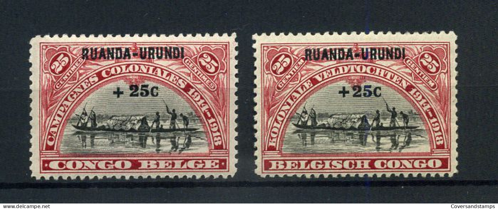 Ruanda-Urundi 77/78 - MH * - Unused Stamps