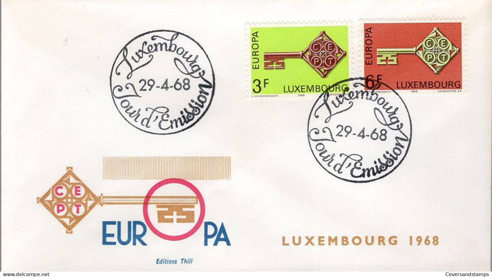  Luxembourg - FDC - Europa CEPT 1968 - 1968