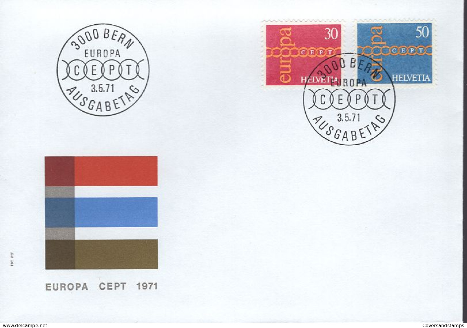   Zwitserland- FDC - Europa CEPT 1971 - 1971