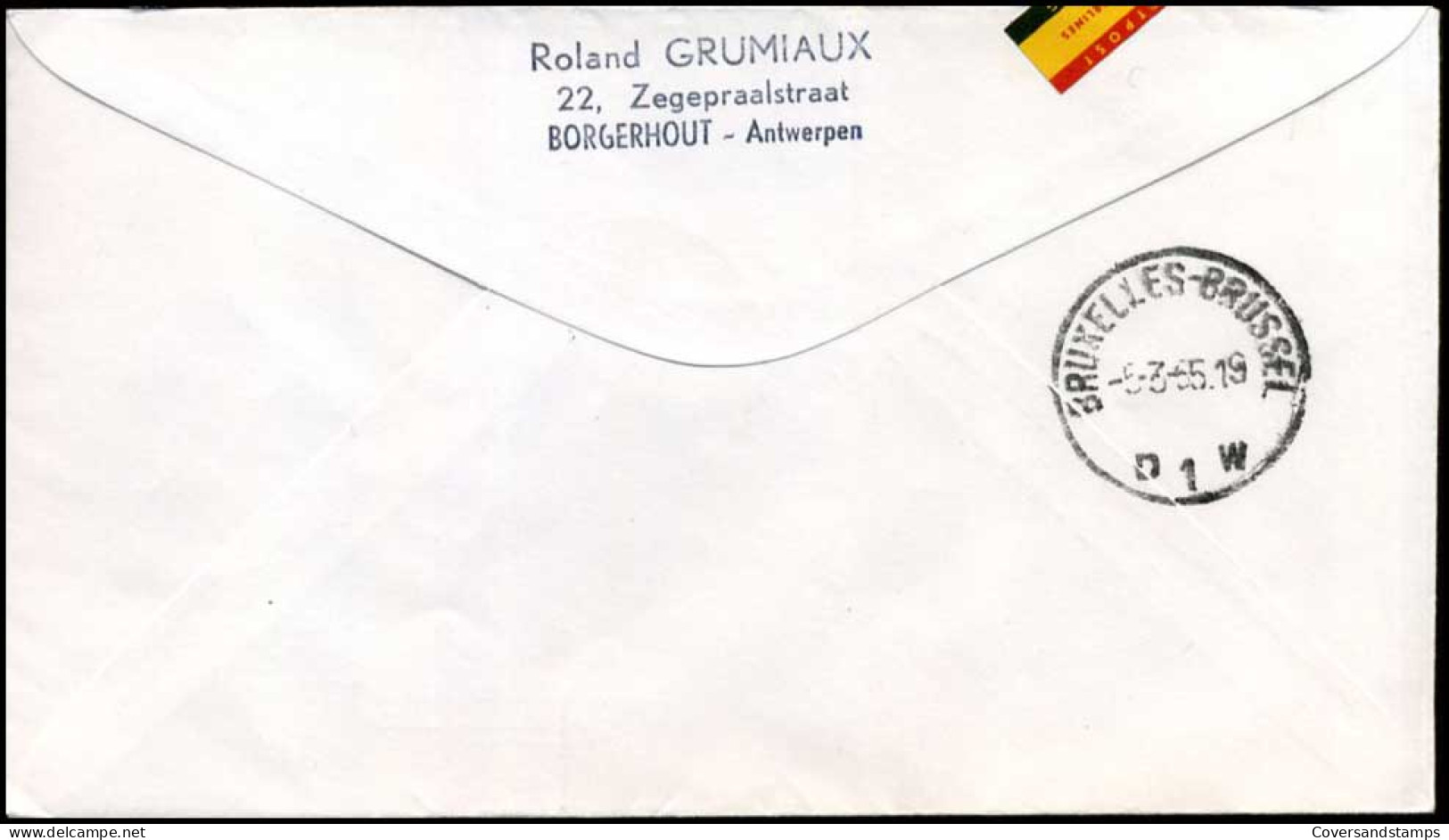 Belgisch Congo - 336 Op Brief, Air Mail Via SABENA - Leopoldville - Brussel - Lettres & Documents