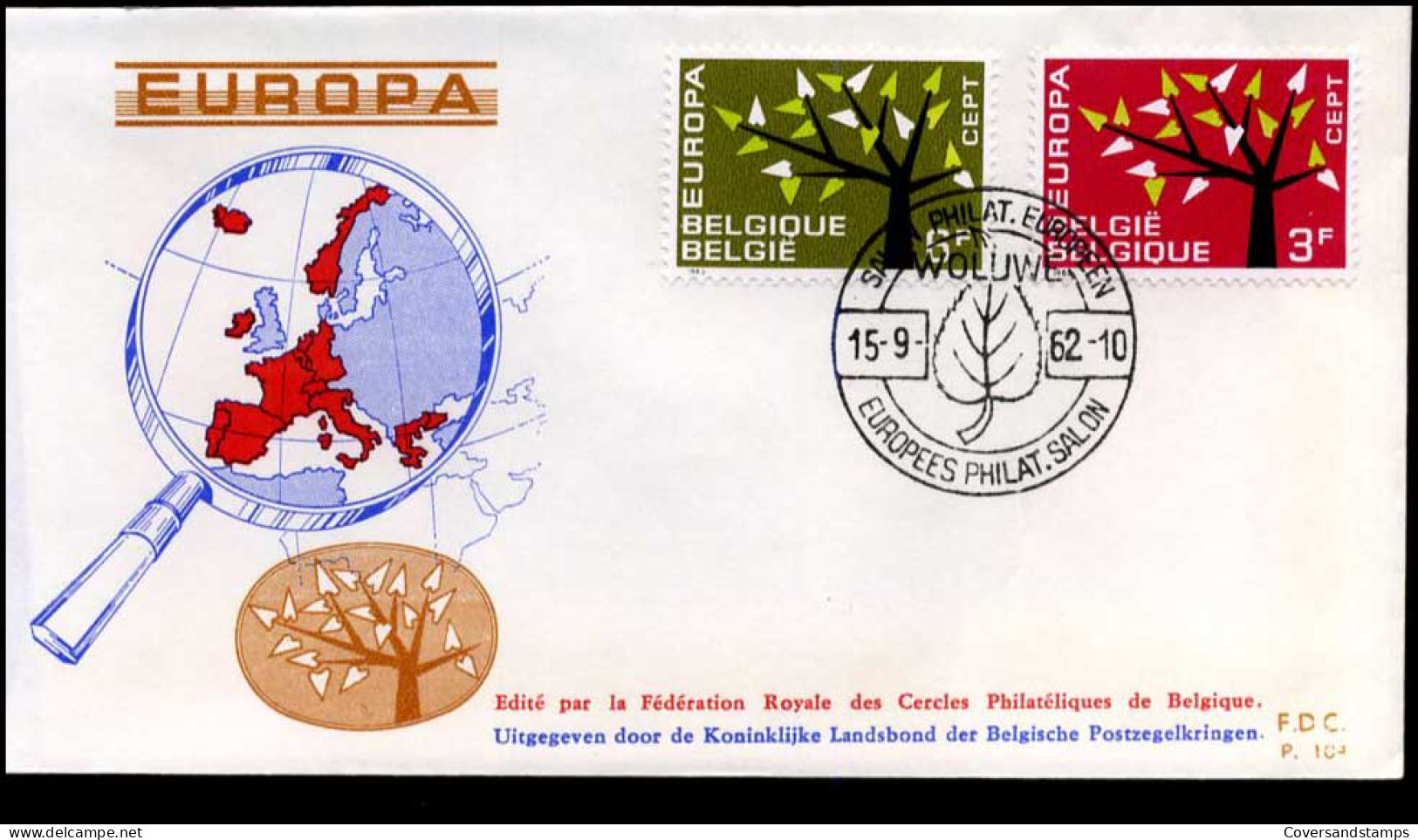 Belgium - FDC - Europa CEPT 1962 - 1962