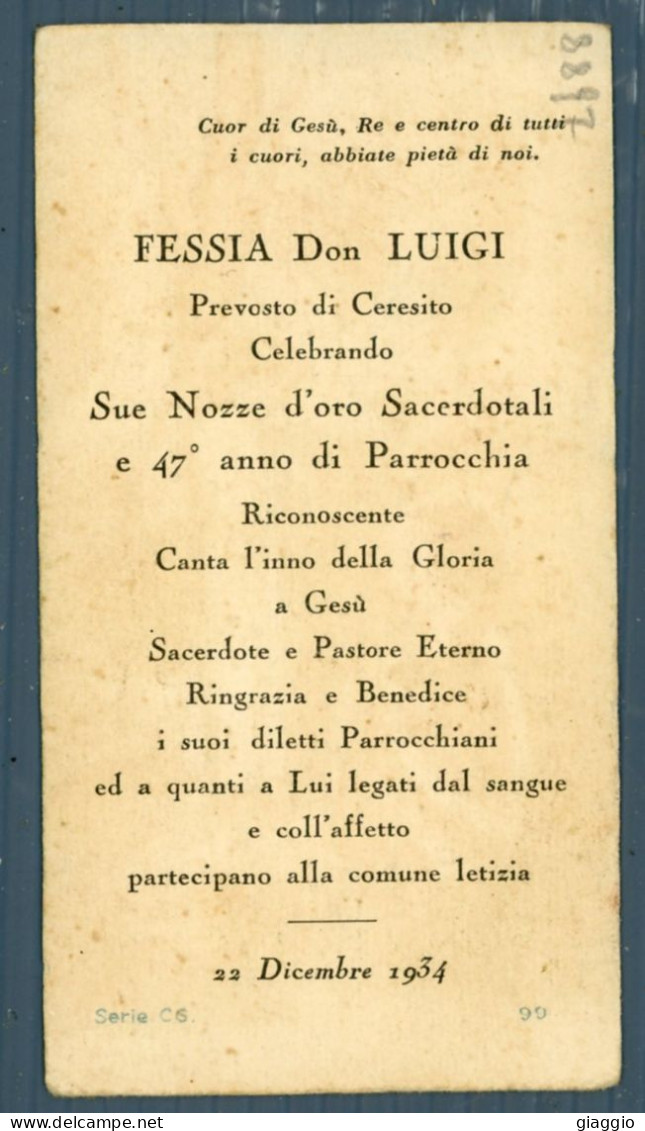 °°° Santino N. 8897 - Fessia Don Luigi - Ceresito °°° - Religión & Esoterismo