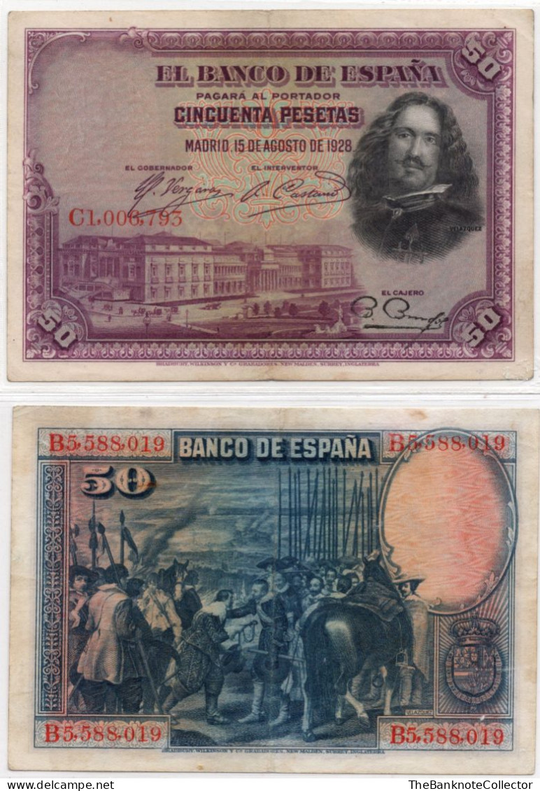 Spain 50 Pesetas  P-75 EF - 1-2-5-25 Peseten