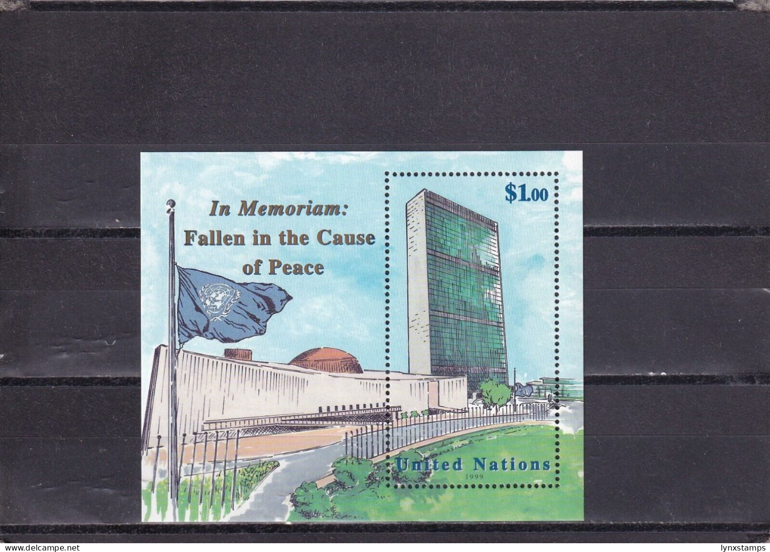 SA05 United Nations New York 1999 Fallen In The Cause Of Peace Minisheet - Neufs