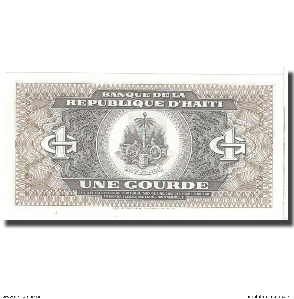 Billet, Haïti, 1 Gourde, 1987, KM:245a, NEUF - Haïti