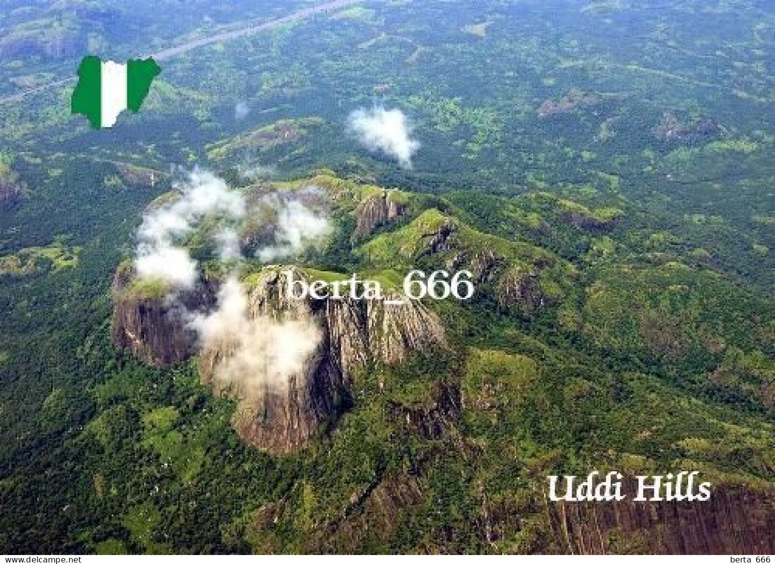 Nigeria Uddi Hills Aerial View New Postcard - Nigeria