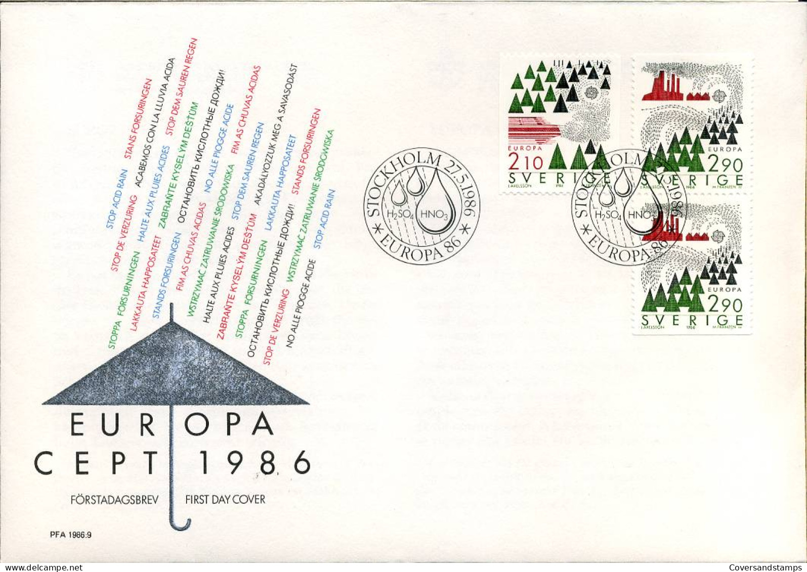 Sweden - 1986 - FDC -  - 1986