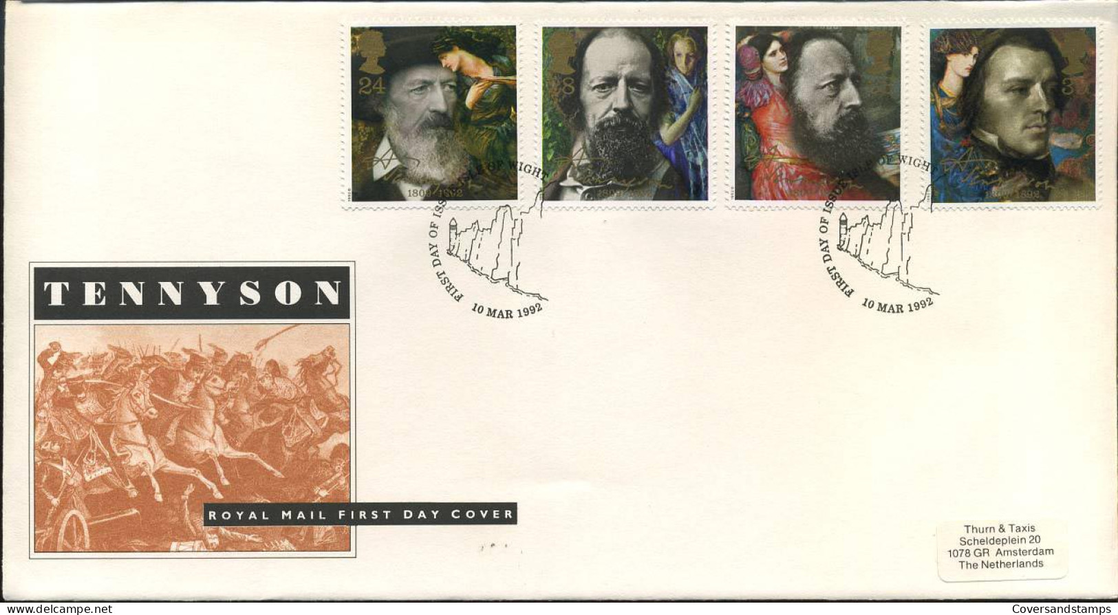 United Kingdom - Tennyson - FDC -  - 1991-00 Ediciones Decimales